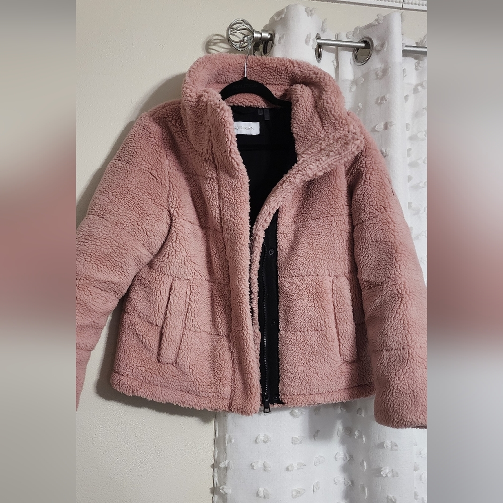 Calvin Klein Faux Fur Jacket